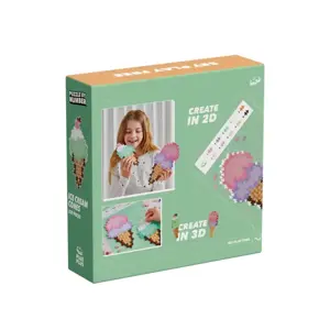 Plus Plus Ice Cream Cones Puzzle By Number
